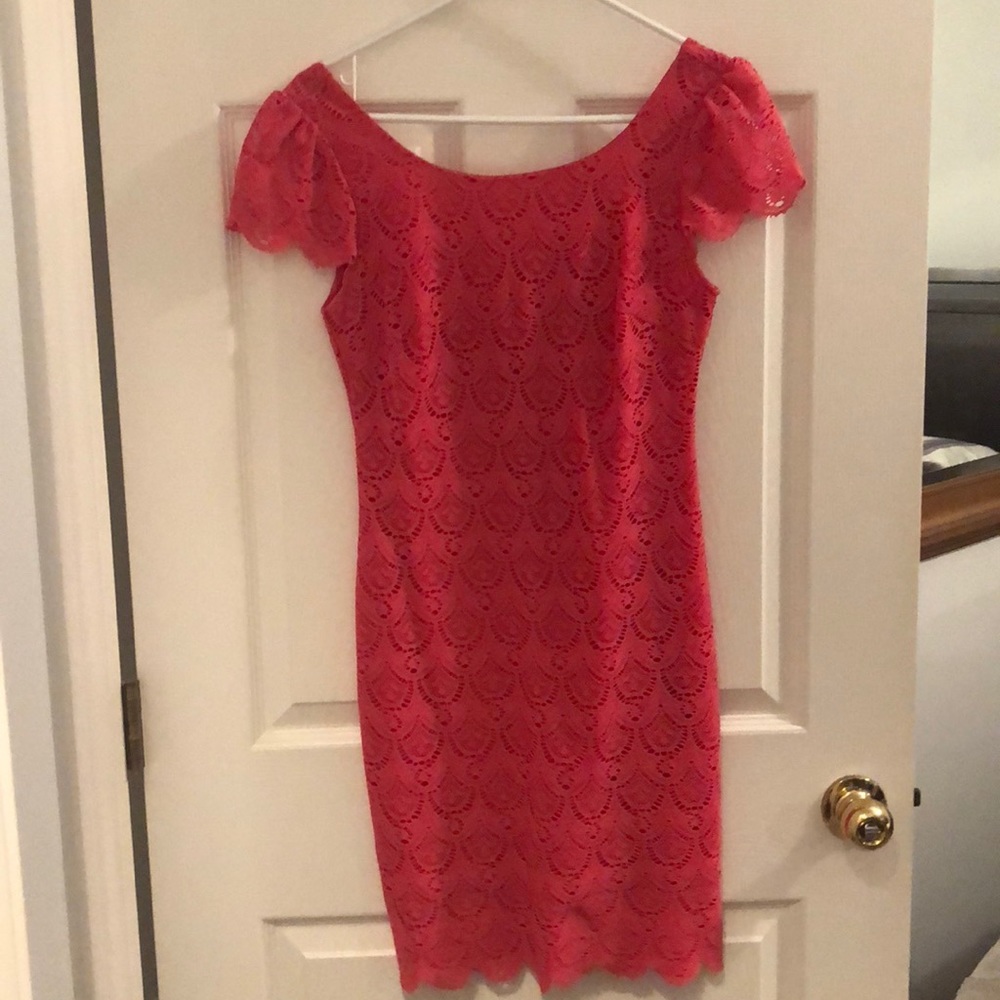 Form fitting low back dress